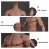 Silicone Muscle Chest Suit Half-Body Male Chest Vest Abdominal Muscle Simulation Skin with Arms for Cosplay Halloween Props view 4