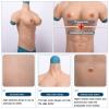 PROPFE Silicone Muscle Suit Breast Forms Male Abdominal Breastplate F Cup Fake Boobs for Crossdressers Cotton/Silicone Filled view 3