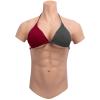PROPFE Silicone Drag Queen Breastplate Half Body Muscle Suit Realistic F Cup Simulation Male Abdominal Vest for Cosplay Fake Boobs view 1