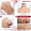 PROPFE Silicone Drag Queen Breastplate Half Body Muscle Suit Realistic F Cup Simulation Male Abdominal Vest for Cosplay Fake Boobs view 4