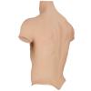 Realistic Silicone Fake Muscle Chest Abdominal Muscles Suit Half Body High Collar Bodysuit for Cosplay Halloween Props view 2