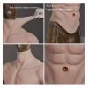 Full Silicone Muscle Suit, Half-Body Simulation Male Fake Belly Realistic Abdominal Suit for Crossdresser Halloween Prop view 3