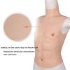 PROPFE Silicone Realistic Muscle Suit Half Body Chest Soft Male Shaper Stronger Simulation Skin for Cosplay Halloween Costume view 4