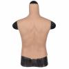 PROPFE Silicone Fake Muscle Chest Fake Muscle Male Chest High Collar Abdominal Muscle Stimulation Skin Shaper for Cosplay view 2