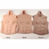 PROPFE Silicone Fake Muscle Chest Fake Muscle Male Chest High Collar Abdominal Muscle Stimulation Skin Shaper for Cosplay view 3