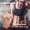 PROPFE Crossdressing Silicone Breastplate F Cup with Silicone Abdominal Muscle Artificial Fake Boobs Breast Forms view 3