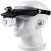 HWSY Head-Mounted Magnifying Glass - with Led Lights - Old Man Reading HD Engraving Mobile Phone Watch Repair High Power Optics Magnifiers Interesting view 1