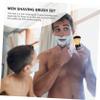 Beavorty Foaming Shaving Brush Wooden Handle, Nylon Beard Care Brush for Men, Mustache Shaving Tool for Wet Shave and Beard Grooming Random Color view 2