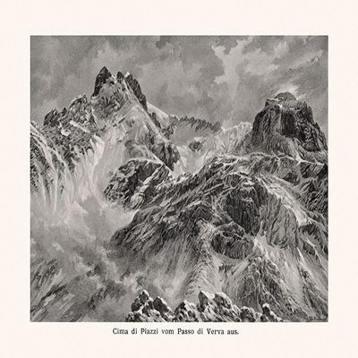 Biller Antik CIMA di Piazzi von Passo di Verva from Livigno Alpine Spades Alpinism A1 0036