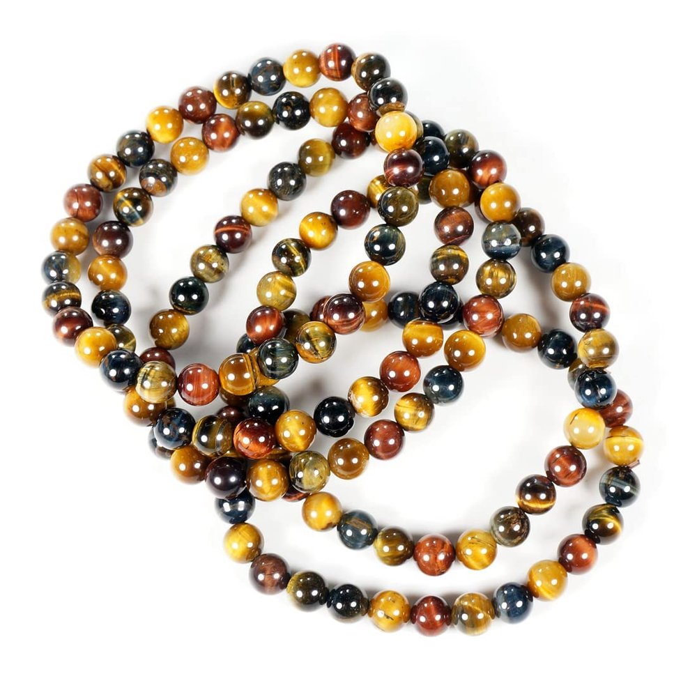 10 20 50 Bulk Wholesale Tiger Eyes Stone Bracelets Beaded Crystal Bracelet (10 PCS Lot)