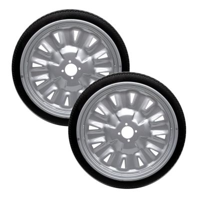 16 Inch Rear Wheel, Electric Wheelchair Replacement Accessories, 162.125, Anti-Slip Solid Tires, 4-Hole Hub, 1 Pair
