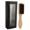 Beard Grooming Brush, Nylon Bristles Mustache Brush for Styling and Deep Cleaning, Wooden Beard Brush for Straightening and Promoting Beard Growth, Practical Gift for Dad Husband view 1
