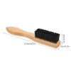 Beard Grooming Brush, Nylon Bristles Mustache Brush for Styling and Deep Cleaning, Wooden Beard Brush for Straightening and Promoting Beard Growth, Practical Gift for Dad Husband view 2