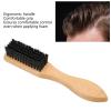 Beard Grooming Brush, Nylon Bristles Mustache Brush for Styling and Deep Cleaning, Wooden Beard Brush for Straightening and Promoting Beard Growth, Practical Gift for Dad Husband view 3