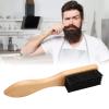 Beard Grooming Brush, Nylon Bristles Mustache Brush for Styling and Deep Cleaning, Wooden Beard Brush for Straightening and Promoting Beard Growth, Practical Gift for Dad Husband view 4