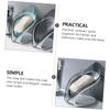 COLLBATH Leaf-shaped Soap Rack with Suction Cups 2pcs Bathroom Soap Holder Set in Gray and Blue Storage for Shower and Washbasin Use view 4