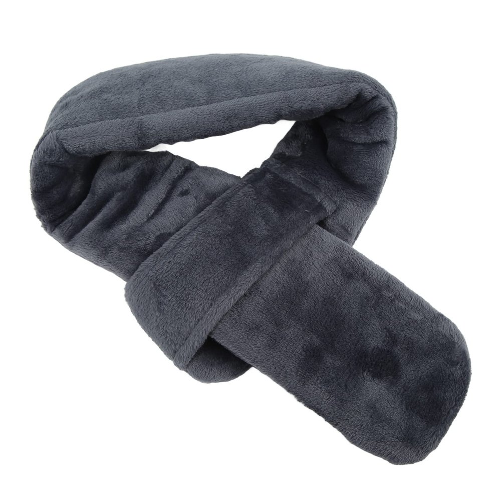 Heating Scarf, Intelligent Temperature Adjustment USB Massage Function Electric Scarf for Man Woman Daily Use (Grey)