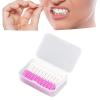 200pcs Soft Silicon Gel Toothpick Orthogonal Tooth Joint Brush Mouth Care Tooth Gap Tooth Gap Tooth Brush Box Silicone Dental Cleaning Floss Toothpicks For Oral Care Purple view 2