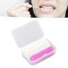 200pcs Soft Silicon Gel Toothpick Orthogonal Tooth Joint Brush Mouth Care Tooth Gap Tooth Gap Tooth Brush Box Silicone Dental Cleaning Floss Toothpicks For Oral Care Purple view 3