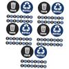 YARNOW 5sets Recycling Bin Sticker PVC Trash Can Label Recycle Trash Can Stickers view 1