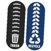 YARNOW 5sets Recycling Bin Sticker PVC Trash Can Label Recycle Trash Can Stickers view 4