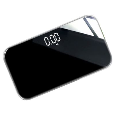 ABOOFAN Travel Mini Electronic Weight Scale Rechargeable Digital Mirror Scale Quick Accurate Reading 25x14CM for Home Office Use