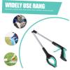 Abaodam Foldable Green Litter Picker Trash Grabber Tool Lightweight Garbage Tongs with Long Reach Portable Pickup Clip for Outdoor and Sanitation Cleaning view 4