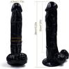 10.23-Inch Black Soft Leisure Product with Suction Cup Easy to Clean view 2