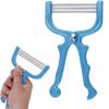 2 Pieces Facial Hair Remover 3 Row Handheld Spring Beauty Epilator Tool Beauty Tools Random Color view 2