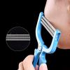2 Pieces Facial Hair Remover 3 Row Handheld Spring Beauty Epilator Tool Beauty Tools Random Color view 4