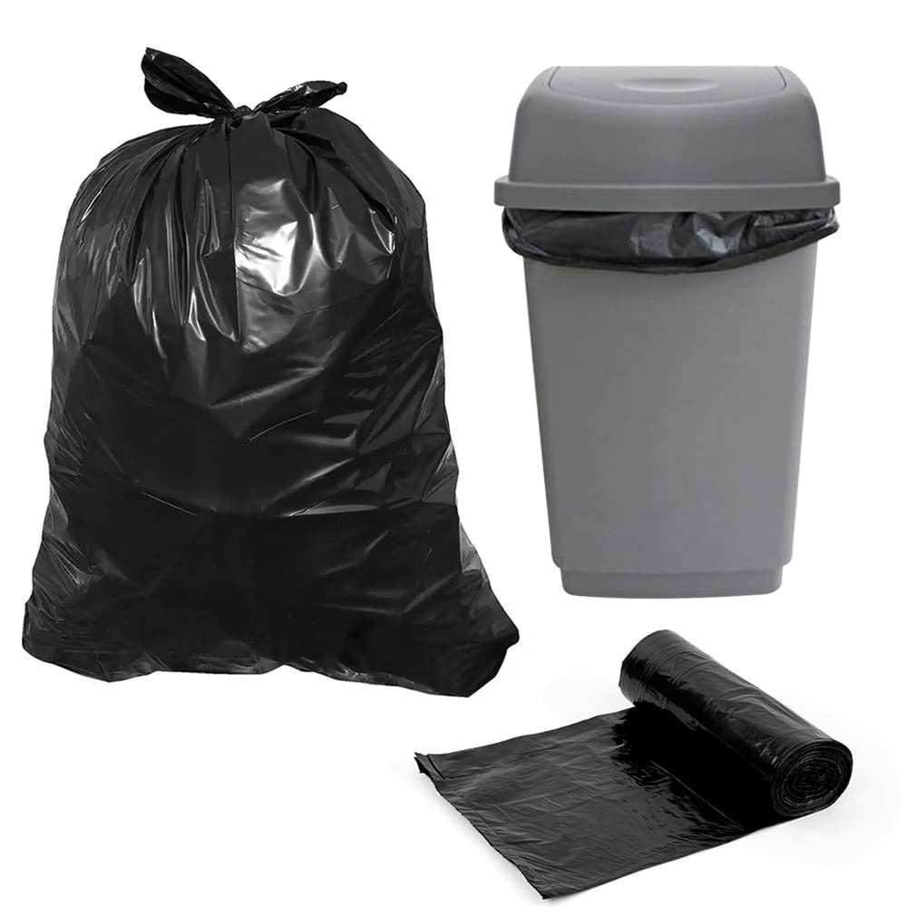 Bin Bags 70l Pack Of 20 Bin Liners Extra Strong Refuse Sacks Heavy Duty Black Garbage Bag Leak Proof Tear Free Trash Bag Thick Kitchen Waste Dustbin Bags For Home, Diy Garden, Office