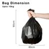 Bin Bags 70l Pack Of 20 Bin Liners Extra Strong Refuse Sacks Heavy Duty Black Garbage Bag Leak Proof Tear Free Trash Bag Thick Kitchen Waste Dustbin Bags For Home, Diy Garden, Office view 2