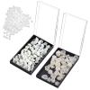 120 Pieces Dental Temporary Tooth Cap Crown Veneers Front Back Anterior and Molar Posterior Teeth with Tooth Repair Thermal Beads Cap Filler for Missing Broken Teeth view 1