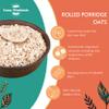 Rolled Porridge Oats 500g - Wholesome, Nutritious & Perfect for Healthy Breakfasts view 2