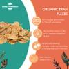 Crunchy Organic Bran Flakes 500g - High-Fibre Breakfast Cereal for a Healthy Start to Your Day! view 2