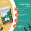 Crunchy Organic Bran Flakes 500g - High-Fibre Breakfast Cereal for a Healthy Start to Your Day! view 4