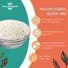 Organic Potato Starch 2kg - Gluten-Free, Versatile & Ideal for Baking, Thickening, Cooking view 2