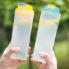 550ml Single Layer Plastic Cup Protein Powder Shaker Cup Milkshake Cup Sport Fitness Water Cup UmR253 view 3