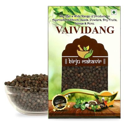 AOZA Birju Mahavir VAIVIDANG/BAI BIDANG/VIDANGA/EMBELIA Ribes/False Black Pepper- 200 GM (BMKB-187)