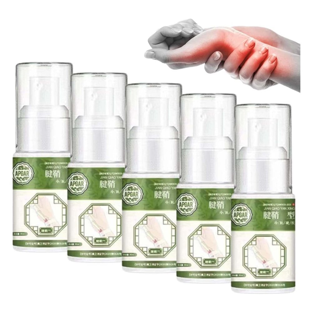 Tendon Sheath Pain and Heel Pain Spray, Tenosynovitis Heel Pain Spray, Tenosynovitis Cold Compress Gel, Improve Tendon Sheath Pain (5PC)