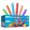Fla-Vor-Ice Popsicle Variety Pack of 1.5 Oz Freezer Bars, Assorted Flavors, Lemon-Lime, Berry Punch, Grape, Strawberry, Orange, and Tropical Punch 80 Count + Fun Treats Viva Ice pops 8 count view 1