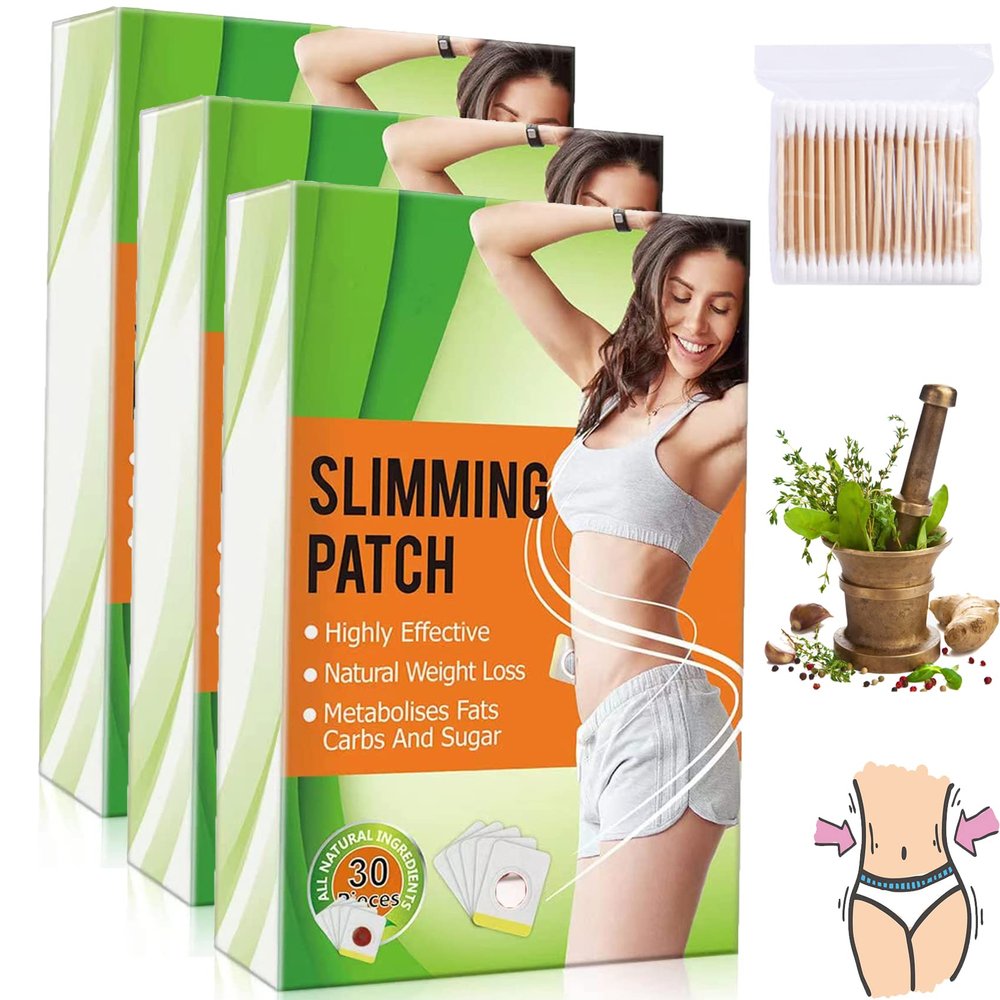 Camic Belly Slimming Patch, Perfect Detox Slimming Patch Belly, Effective Ancient Remedy Healthy Detox Slimming Belly Pellet for Women Men (3Boxes)