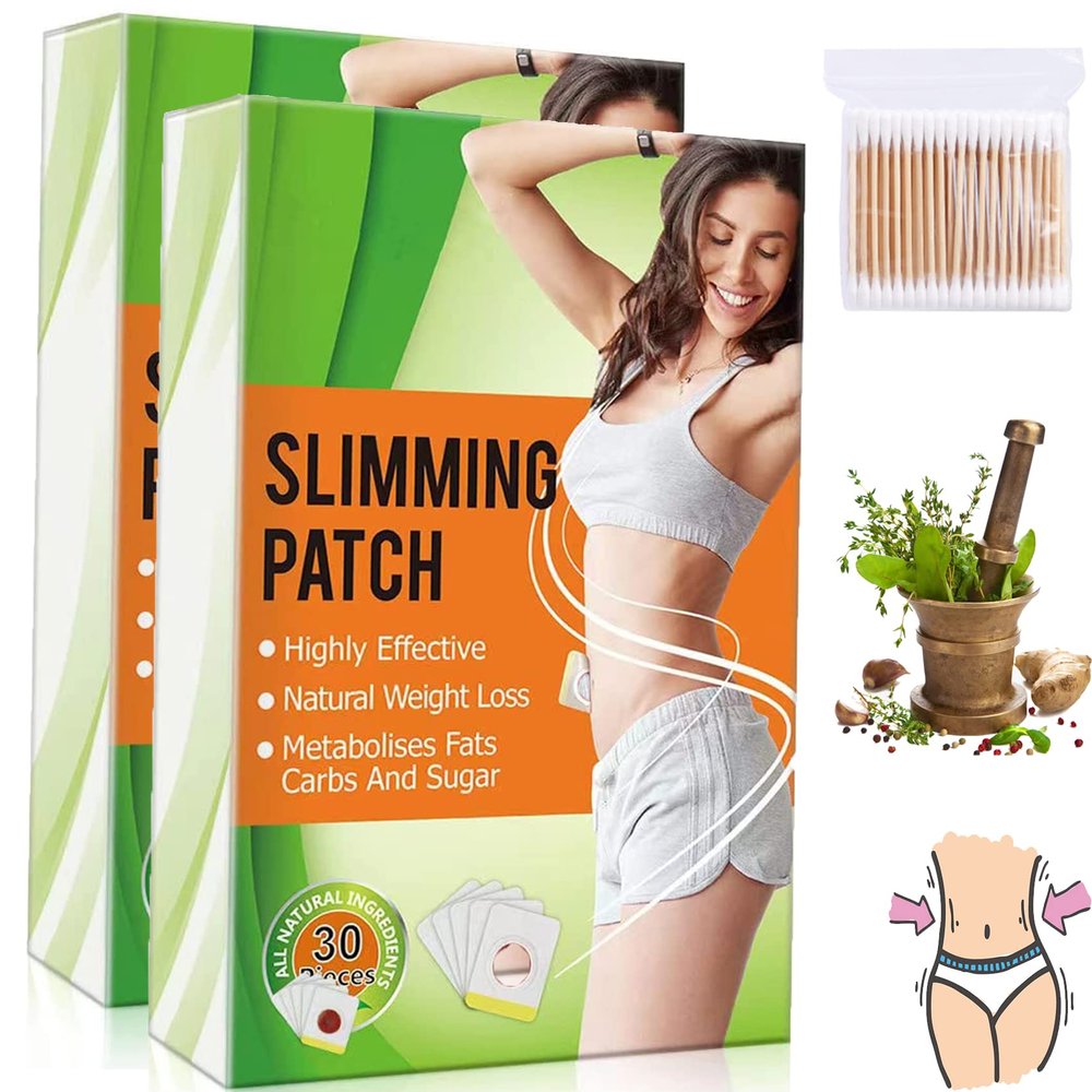 Camic Belly Slimming Patch, Perfect Detox Slimming Patch Belly, Effective Ancient Remedy Healthy Detox Slimming Belly Pellet for Women Men (2Boxes)