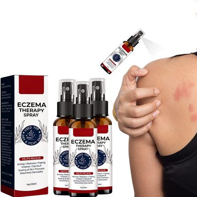 GFOUK Natural Eczema Therapy Spray,All Natural Eczema Treatment,Psoriasis Treatment,Vitiligo Skin Repair Spray,Skin Care Pain & Itch Spray,Fast Acting Itch Relief (3 Pcs)