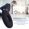 13.8in Sitting Cushion, Black Easy Cleaning Donut Pillow for Tailbone Pain, Circular Shaped Wheelchair Nursing Bed Sore Pad for Pain Relief, Hemorrhoid Pillow for Home Office Chair view 3