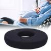 13.8in Sitting Cushion, Black Easy Cleaning Donut Pillow for Tailbone Pain, Circular Shaped Wheelchair Nursing Bed Sore Pad for Pain Relief, Hemorrhoid Pillow for Home Office Chair view 4