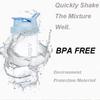 KHAOP Protein Shaker Bottle with Mixball - 500ml Gym Cup BPA and DEHP Free Leakproof for Pre Workout Mixer for Protein Powder Shakes & Supplement Shaker Bottle (Blue) view 4