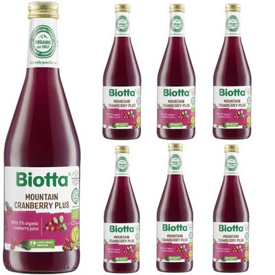 Biotta Cranberry Juice, 3000ml (Pack of 6 x 500ml)