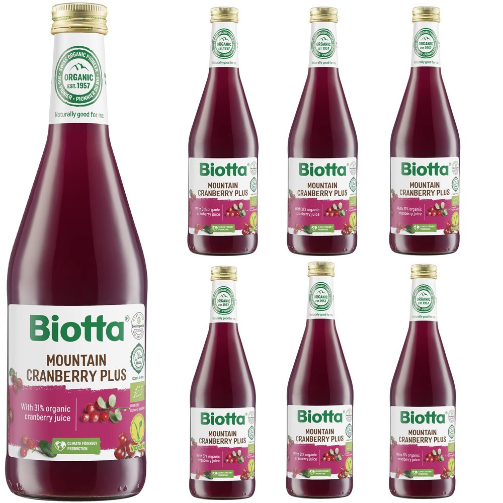 Biotta Cranberry Juice, 3000ml (Pack of 6 x 500ml)
