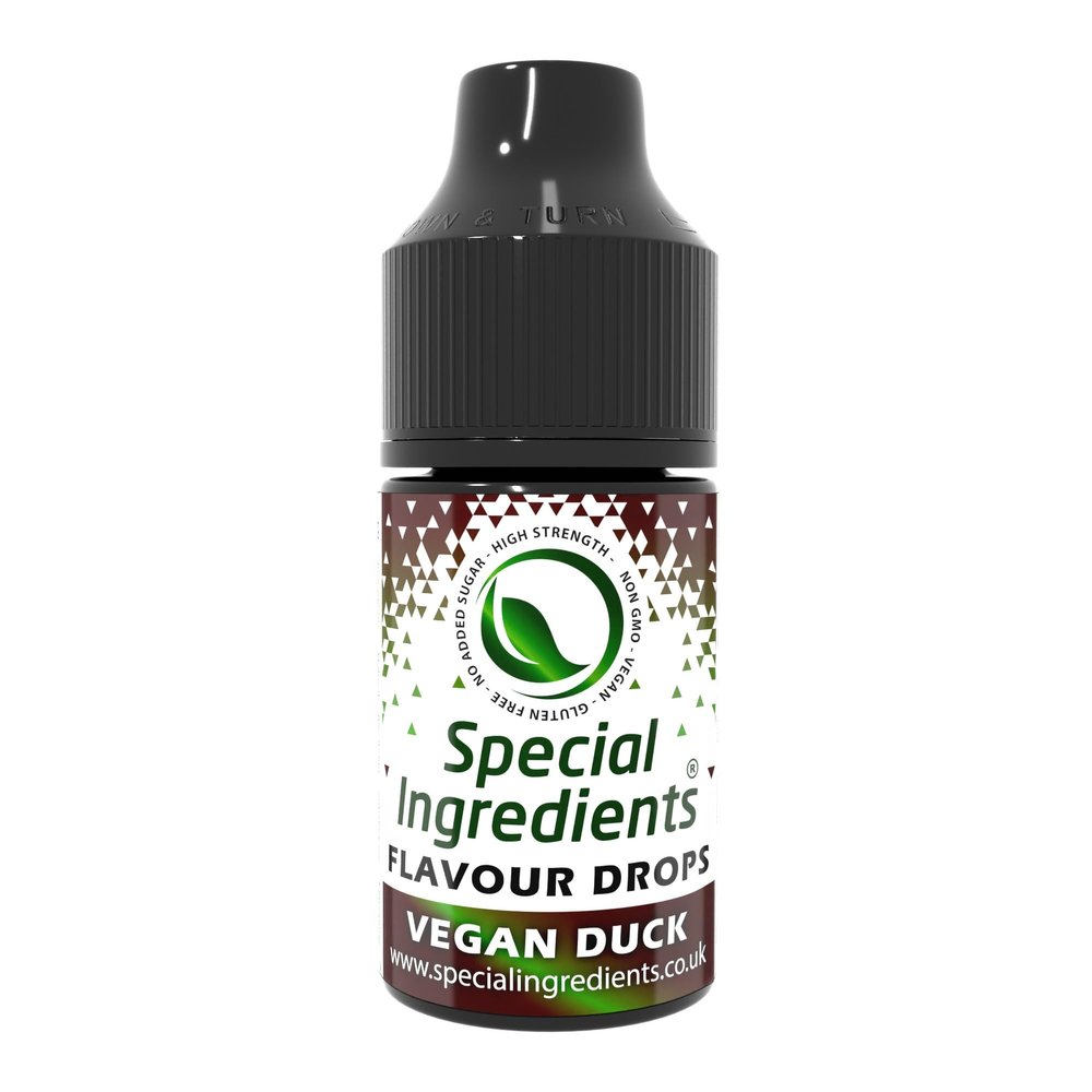 Vegan Meat Food Flavouring Drops - Vegan, Allergen Free, Non-GMO, Gluten Free, No Added Sugar (Vegan Duck, 1 Litre)